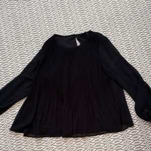 Banana Republic Black Pleated Blouse